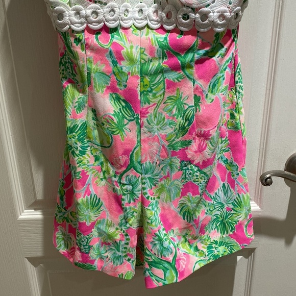 Lilly Pulitzer Sadie romper in rax berry catty shack - Picture 7 of 7